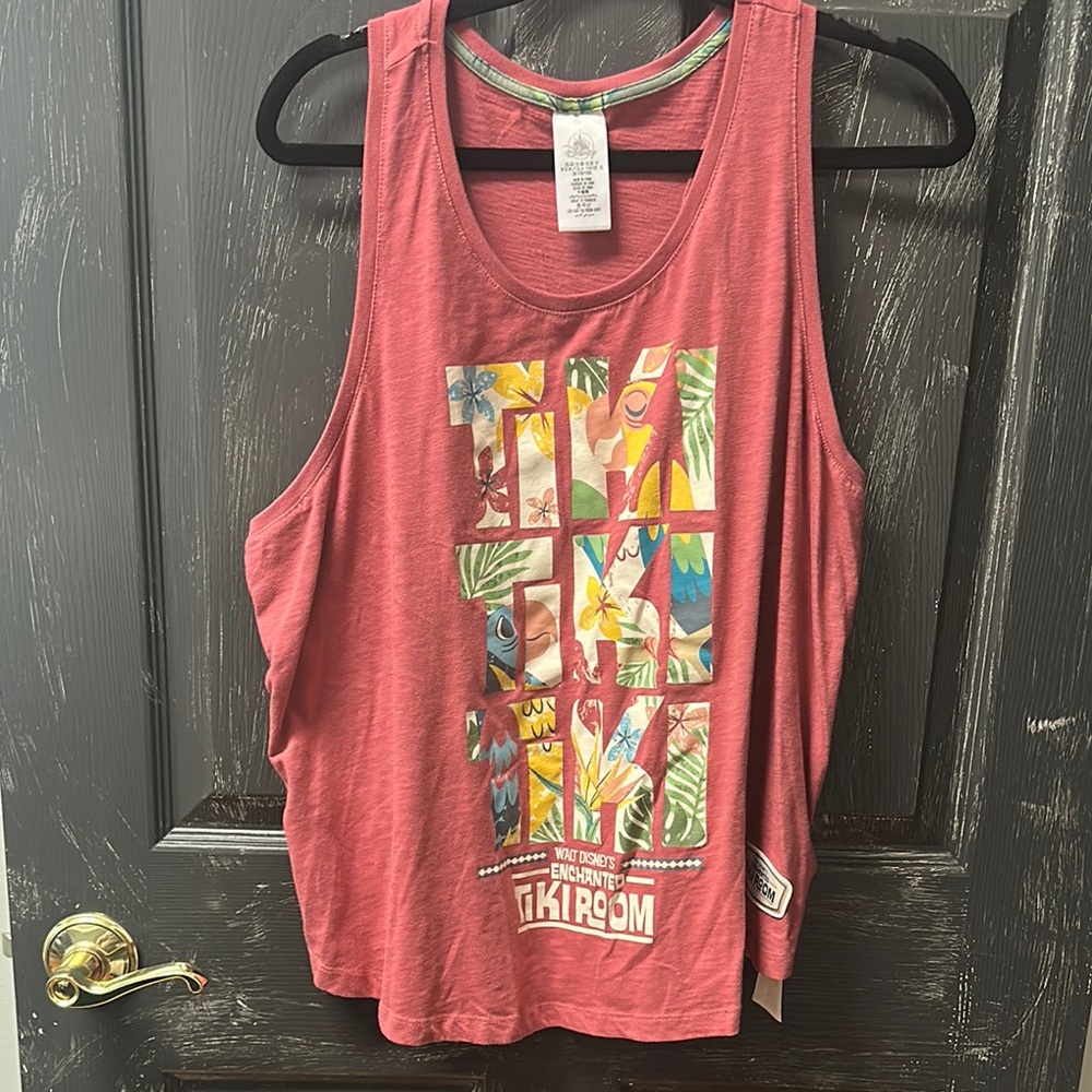 Disney Women's Red Tiki Room Tank Top